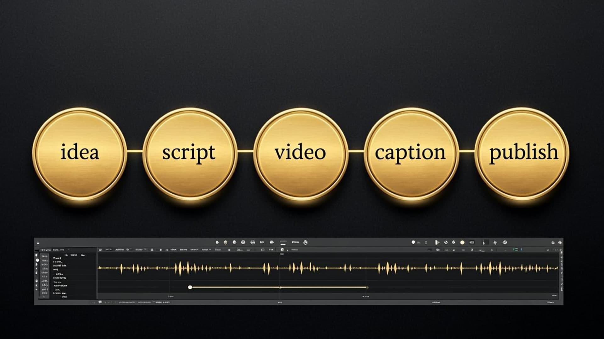 AI Media Factory — concept visual